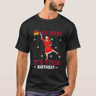Camiseta Engraçado, Jesus, é o seu aniversário Feliz Nat