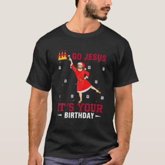 Camiseta Engraçado, Jesus, é o seu aniversário Feliz Natal