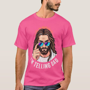 Camiseta Engraçado Jesus, Estou A Dizer Religioso Pai