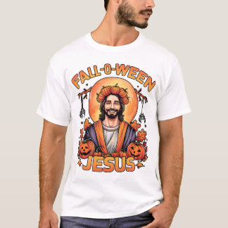 Camiseta Engraçado Jesus Halloween, blusa de Natal