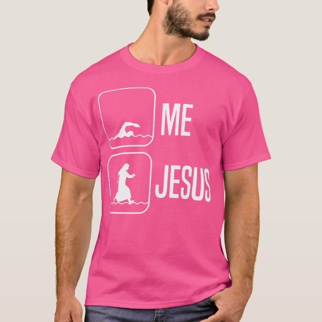 Camiseta Engraçado Jesus Presente Homens Mulheres Legal Cri (Frente)