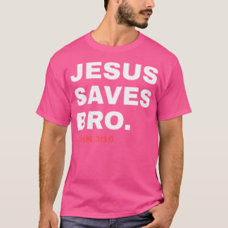 Camiseta Engraçado Jesus Salva Irmão da Igreja Cristã Pai J