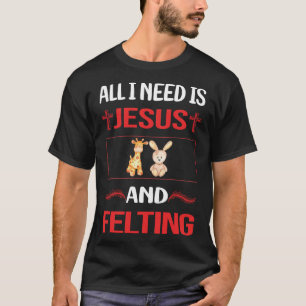 Camiseta Engraçado Jesus Sentir Sentido Felter