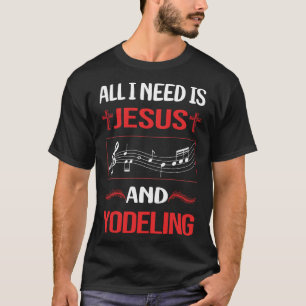 Camiseta Engraçado Jesus Yodeling Yodel