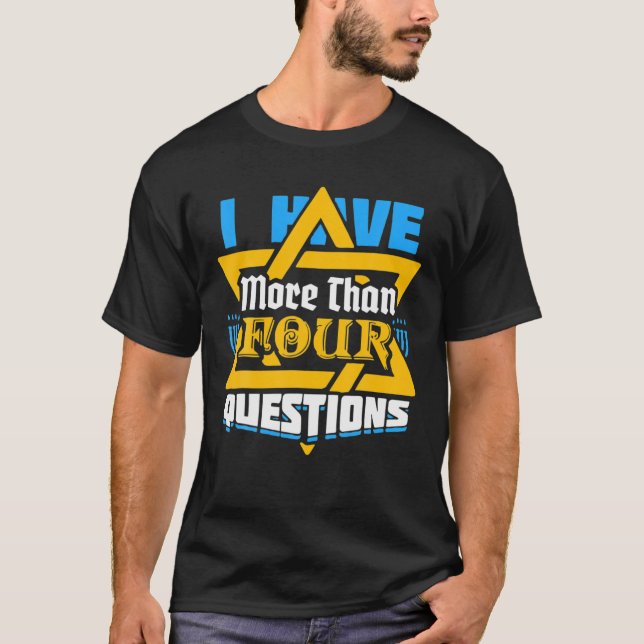 Camiseta Engraçado Jewish Passover Seder Eu Tenho Mais De Q (Frente)