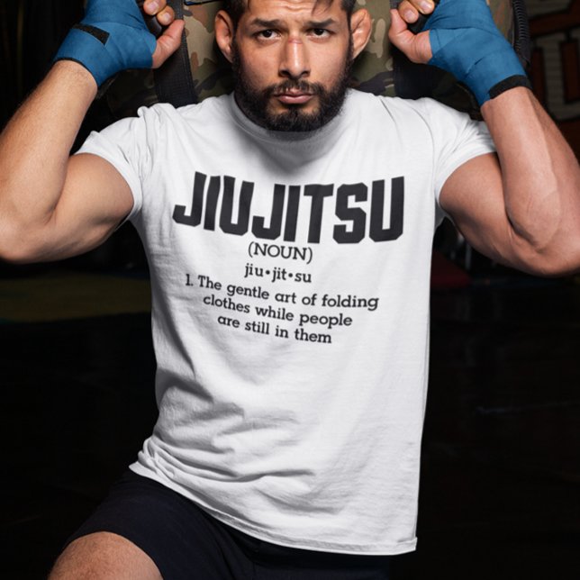 Camiseta Engraçado Jiu Jitsu Dizendo (Criador carregado)