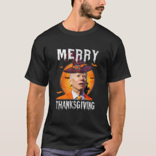 Camiseta Engraçado Joe Biden Confusa Feliz De Ação De Graça
