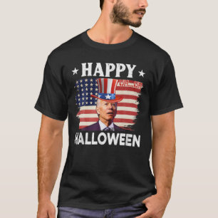 Camiseta Engraçado Joe Biden Feliz Halloween Biden Confuso 