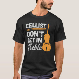 Camiseta Engraçado Jogador Cello Violoncello Cellist Presen