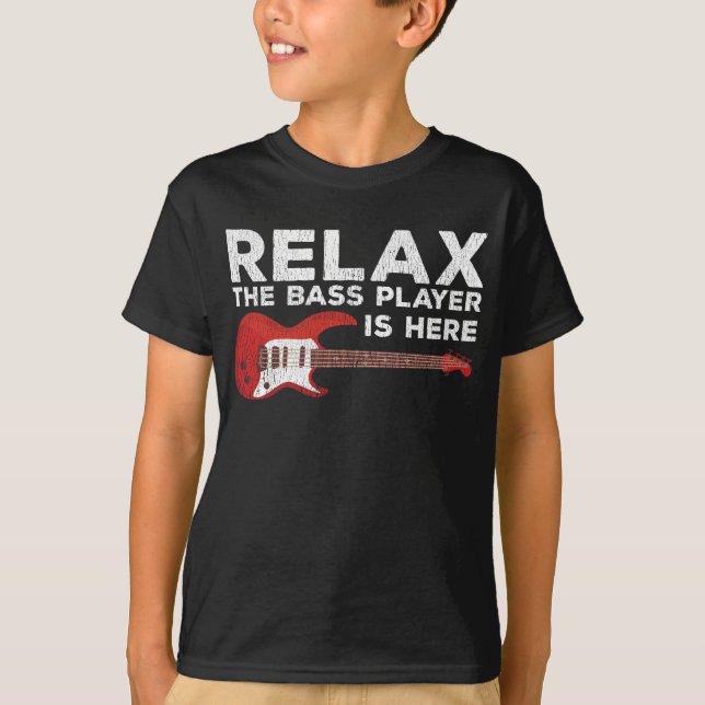 Camiseta Engraçado Jogador De Bass Citação Assina Músico (Frente)