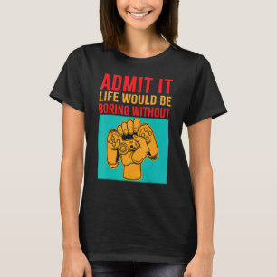 Camiseta Engraçado Jogador De Vídeo De Pc Jogo Jovens Joven