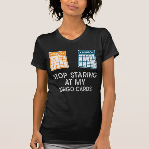 Camiseta Engraçado Jogo do Jogador de Bingo Humor de Jogo
