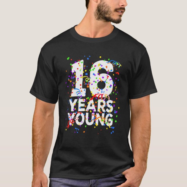 Camiseta Engraçado Jovem Feliz 16 De Aniversário Garota (Frente)
