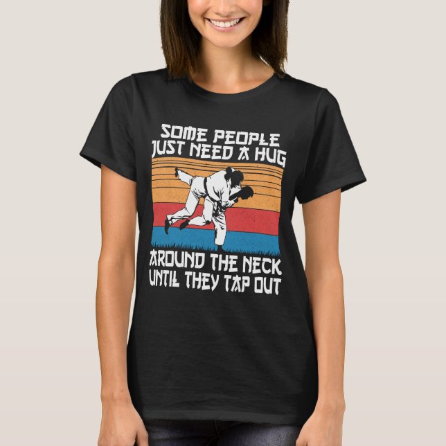 Camiseta Engraçado Judo Jiu Jitsu Arte Marcial Humor (Frente)
