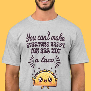 Camiseta Engraçado Kawaii Você não é um Taco