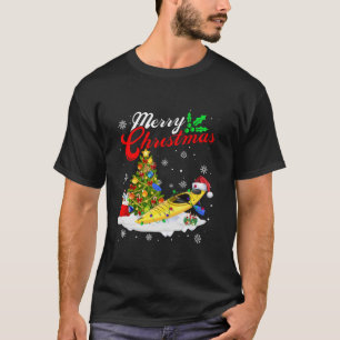 Camiseta Engraçado Kayaking Lover Xmas Papais noeis de ilum