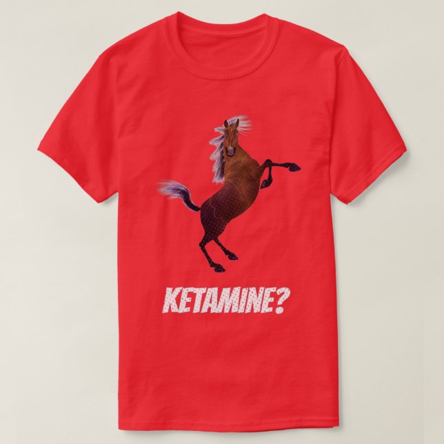 Camiseta Engraçado Ketamine Design (Frente do Design)