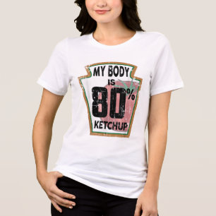 Camiseta Engraçado Ketchup Lover Themed Tomato Molho Foodie