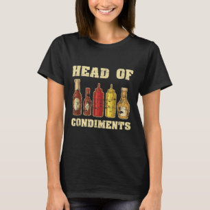 Camiseta Engraçado Ketchup Mostarda Barbecue Condição De Mo