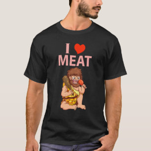 Camiseta Engraçado Keto Diet, Eu Adoro Carne