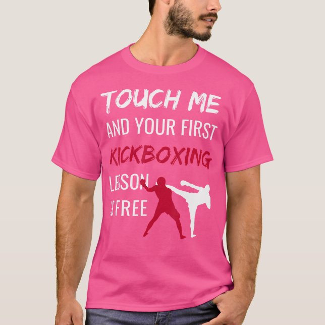 Camiseta Engraçado Kickboxing Kick Boxing Sensei (Frente)