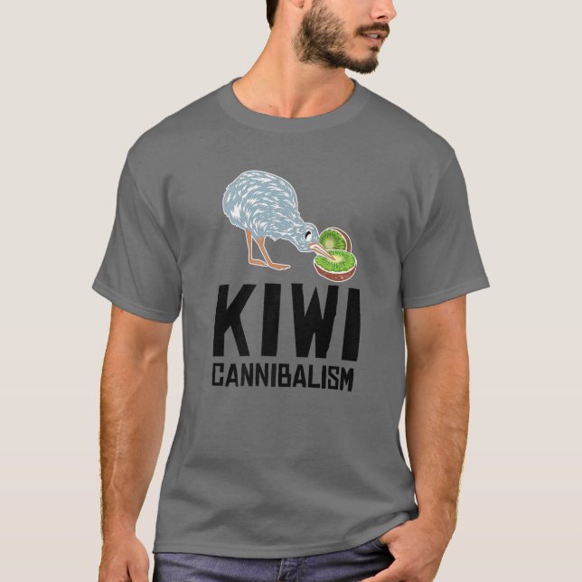 Camiseta Engraçado Kiwi Bird Gift Cannibalismo Para Fruta M (Frente)