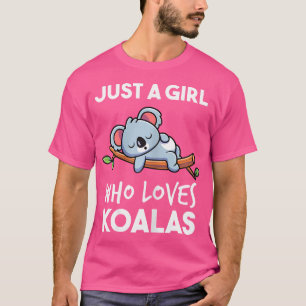 Camiseta Engraçado Koala Bear Apenas Uma Menina Que Ama Koa