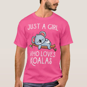 Camiseta Engraçado Koala Bear Apenas Uma Menina Que Ama Koa