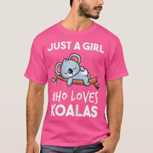 Camiseta Engraçado Koala Bear Apenas Uma Menina Que Ama Koa