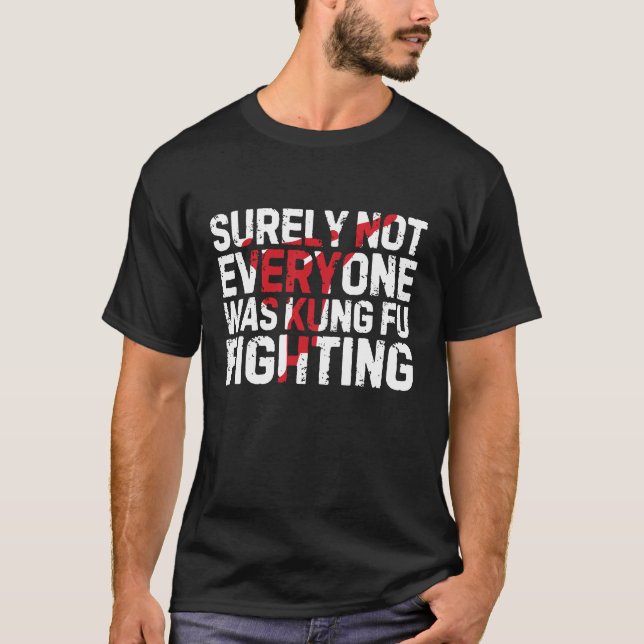 Camiseta Engraçado Kung Fu Fighting (Frente)
