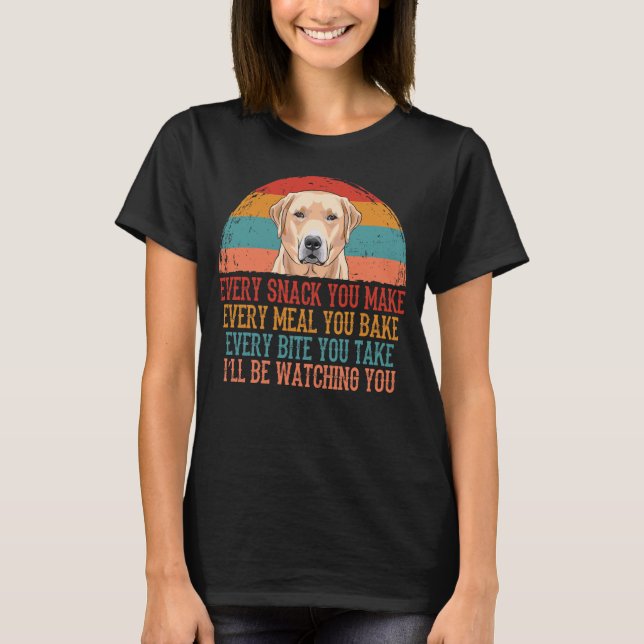 Camiseta Engraçado Labrador - Cachorro do Retriever (Frente)