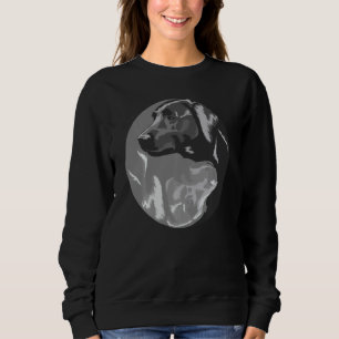 Camiseta Engraçado Labrador Para Homens Mulheres Legal Cinz
