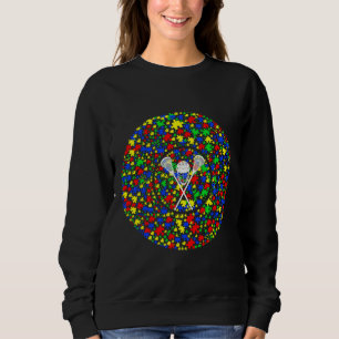 Camiseta Engraçado Lacrosse Autismo Sensibilização Combinaç