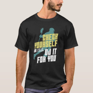 Camiseta Engraçado Lacrosse, citando mulher