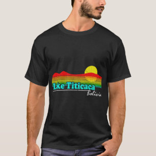 Camiseta Engraçado Lago Titicaca, Bolívia (Vintage Afetado)
