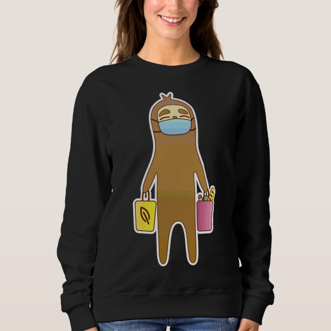 Camiseta Engraçado Lama No Tema Covid 19 (Frente)
