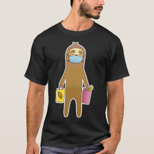 Camiseta Engraçado Lama No Tema Covid 19
