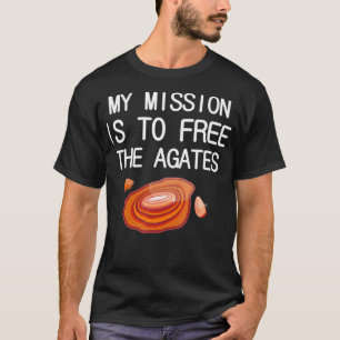 Camiseta Engraçado Lapidário Minha missão é libertar os