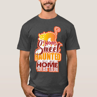 Camiseta Engraçado lar Doce Assombrado Halloween