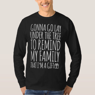 Camiseta Engraçado Lay Sob a Família Lembrança da Árvore de