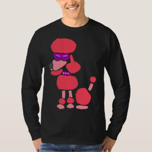 Camiseta Engraçado, Legal, Arte de Cachorro Rosa Rosa, Rosa