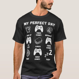 Camiseta Engraçado, Legal Jogador Ideia Meu Vídeo Perfeito