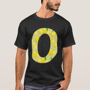 Camiseta Engraçado Lemon Monograma Inicial Letra O Girls