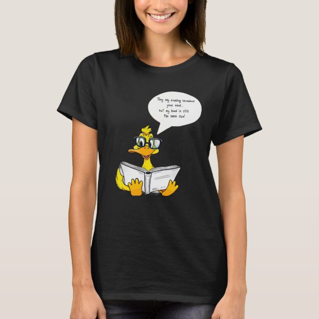 Camiseta Engraçado lendo-T-Shirt (Frente)