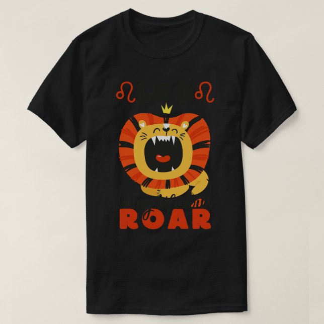 Camiseta Engraçado Leo Zodiac Sinal Leo Vivendo a vida com  (Frente do Design)