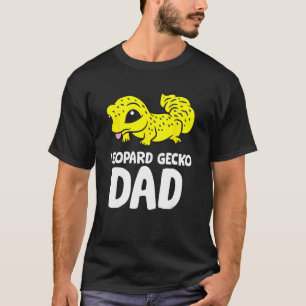 Camiseta Engraçado Leopard Gecko Pai Reptile Gecko Animal L