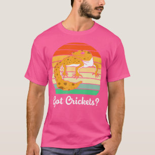 Camiseta Engraçado Leopard Gecko Tem Críquete