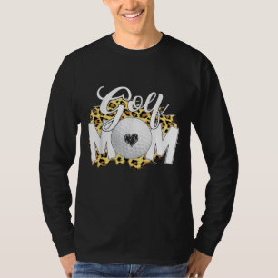 Camiseta Engraçado Leopardo Golf Mãe Dia de as mães De Amor