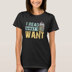 Camiseta Engraçado Ler Livros Eu Li O Que Quero