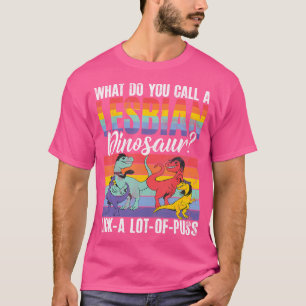 Camiseta Engraçado Lésbica Dinossauro Piada Lésbica